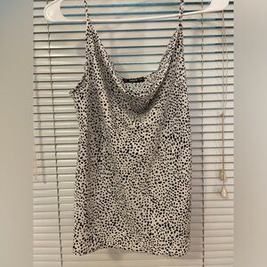 shein speckled dressy tank top blouse